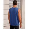 imageRuncati Mens Workout Tank Tops Sleeveless Gym Muscle Athletic T Shirts Casual Summer Beach TopsNavy