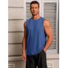 imageRuncati Mens Workout Tank Tops Sleeveless Gym Muscle Athletic T Shirts Casual Summer Beach TopsNavy