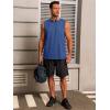 imageRuncati Mens Workout Tank Tops Sleeveless Gym Muscle Athletic T Shirts Casual Summer Beach TopsNavy