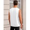imageRuncati Mens Workout Tank Tops Sleeveless Gym Muscle Athletic T Shirts Casual Summer Beach TopsWhite