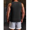 imageRuncati Mens Ribbed Tank Tops 2 Pack Knit Sleeveless Workout T Shirt Muscle Gym Fitness TeeBlackArmy Green