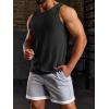 imageRuncati Mens Ribbed Tank Tops 2 Pack Knit Sleeveless Workout T Shirt Muscle Gym Fitness TeeBlackBurgundy