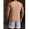 imageRuncati Mens Ribbed Tank Tops 2 Pack Knit Sleeveless Workout T Shirt Muscle Gym Fitness TeeBlackKhaki