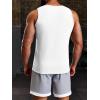 imageRuncati Mens Ribbed Tank Tops 2 Pack Knit Sleeveless Workout T Shirt Muscle Gym Fitness TeeBlackWhite