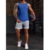 imageRuncati Mens Ribbed Tank Tops 2 Pack Knit Sleeveless Workout T Shirt Muscle Gym Fitness TeeRoyal Blue