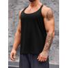 imageRuncati Mens Workout Tank Top YBack Sleeveless Gym Training Athletic TShirtsBlack