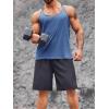 imageRuncati Mens Workout Tank Top YBack Sleeveless Gym Training Athletic TShirtsBlue