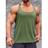 imageRuncati Mens Workout Tank Top YBack Sleeveless Gym Training Athletic TShirtsGreen