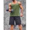 imageRuncati Mens Workout Tank Top YBack Sleeveless Gym Training Athletic TShirtsGreen