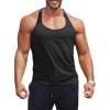 imageRuncati Mens Workout Tank Top YBack Sleeveless Gym Training Athletic TShirtsBlack