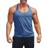 imageRuncati Mens Workout Tank Top YBack Sleeveless Gym Training Athletic TShirtsBlue