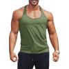 imageRuncati Mens Workout Tank Top YBack Sleeveless Gym Training Athletic TShirtsGreen