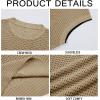 imageRuncati Mens Knitted Tank Tops Sleeveless Crochet See Through TShirts Muscle Summer Beach Hippie ShirtsKhaki