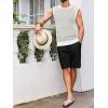 imageRuncati Mens Knitted Tank Tops Sleeveless Crochet See Through TShirts Muscle Summer Beach Hippie ShirtsWhite