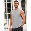 imageRuncati Mens Sleeveless Tank Tops Workout Athletic Muscle Shirt Casual Summer Beach T ShirtsBlackLight Gray