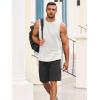 imageRuncati Mens Sleeveless Tank Tops Workout Athletic Muscle Shirt Casual Summer Beach T ShirtsBlackWhite