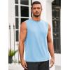 imageRuncati Mens Sleeveless Tank Tops Workout Athletic Muscle Shirt Casual Summer Beach T ShirtsSky Blue