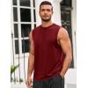 imageRuncati Mens Sleeveless Tank Tops Workout Athletic Muscle Shirt Casual Summer Beach T ShirtsWine Red