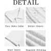 imageRuncati Mens Casual Button Down Shirts Short Sleeve Textured Shirt Summer Beach TopsWhite