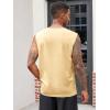 imageRuncati Mens Muscle Tank Tops Sleeveless Workout Gym Slim Fit Henley Shirt Casual Basic Summer Beach TopsApricot