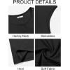 imageRuncati Mens Muscle Tank Tops Sleeveless Workout Gym Slim Fit Henley Shirt Casual Basic Summer Beach TopsBlack