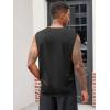 imageRuncati Mens Muscle Tank Tops Sleeveless Workout Gym Slim Fit Henley Shirt Casual Basic Summer Beach TopsBlackGrey
