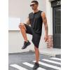 imageRuncati Mens Muscle Tank Tops Sleeveless Workout Gym Slim Fit Henley Shirt Casual Basic Summer Beach TopsBlackWhite