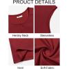 imageRuncati Mens Muscle Tank Tops Sleeveless Workout Gym Slim Fit Henley Shirt Casual Basic Summer Beach TopsBurgundy