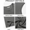 imageRuncati Mens Muscle Tank Tops Sleeveless Workout Gym Slim Fit Henley Shirt Casual Basic Summer Beach TopsDark Grey