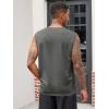 imageRuncati Mens Muscle Tank Tops Sleeveless Workout Gym Slim Fit Henley Shirt Casual Basic Summer Beach TopsDark Grey