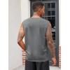 imageRuncati Mens Muscle Tank Tops Sleeveless Workout Gym Slim Fit Henley Shirt Casual Basic Summer Beach TopsGrey