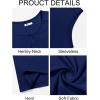 imageRuncati Mens Muscle Tank Tops Sleeveless Workout Gym Slim Fit Henley Shirt Casual Basic Summer Beach TopsNavy
