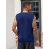 imageRuncati Mens Muscle Tank Tops Sleeveless Workout Gym Slim Fit Henley Shirt Casual Basic Summer Beach TopsNavy