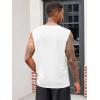 imageRuncati Mens Muscle Tank Tops Sleeveless Workout Gym Slim Fit Henley Shirt Casual Basic Summer Beach TopsWhite