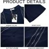imageRuncati Mens Short Sleeve Guayabera Shirts Linen Cotton Button Down Mexican Embroidered Cuban Wedding Shirt Summer Beach Tops03 Navy