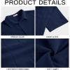 imageRuncati Mens Short Sleeve Guayabera Shirts Linen Cotton Button Down Mexican Embroidered Cuban Wedding Shirt Summer Beach Tops04 Navy