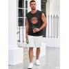 imageRuncati Mens Sleeveless Tank Tops Workout Gym Muscle Shirts Palm Tree Vintage Hawaiian Summer Beach T ShirtsBlack