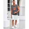 imageRuncati Mens Sleeveless Tank Tops Workout Gym Muscle Shirts Palm Tree Vintage Hawaiian Summer Beach T ShirtsDark Gray