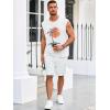 imageRuncati Mens Sleeveless Tank Tops Workout Gym Muscle Shirts Palm Tree Vintage Hawaiian Summer Beach T ShirtsWhite