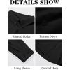 imageRuncati Mens Button Down Shirt Cotton Linen Casual Long Sleeve Shirts Collared Hippie Beach TopsBlack