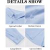 imageRuncati Mens Button Down Shirt Cotton Linen Casual Long Sleeve Shirts Collared Hippie Beach TopsSky Blue