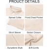 imageRuncati Mens Cuban Guayabera Shirts Button Down Short Sleeve Shirt Casual Mexican Summer Beach Wedding Tops with PocketBeige