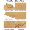 imageRuncati Mens Cuban Guayabera Shirts Button Down Short Sleeve Shirt Casual Mexican Summer Beach Wedding Tops with PocketMustard Yellow