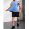imageRuncati Mens Sleeveless Hoodies Workout Hooded Tank Tops Muscle Gym Bodybuilding Fitness Training T ShirtsBlue