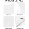 imageRuncati Mens Sleeveless Tank Tops Casual Hollow Out Knit T Shirts Beach Summer Hippie Tops with PocketWhite