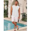 imageRuncati Mens Sleeveless Tank Tops Casual Hollow Out Knit T Shirts Beach Summer Hippie Tops with PocketWhite