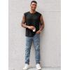 imageRuncati Mens Sleeveless Tank Tops Workout Cut Off Shirt Athletic Muscle Gym T ShirtsBlack