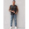 imageRuncati Mens Sleeveless Tank Tops Workout Cut Off Shirt Athletic Muscle Gym T ShirtsBlack Gray