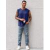 imageRuncati Mens Sleeveless Tank Tops Workout Cut Off Shirt Athletic Muscle Gym T ShirtsNavy