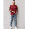 imageRuncati Mens Sleeveless Tank Tops Workout Cut Off Shirt Athletic Muscle Gym T ShirtsWine Red